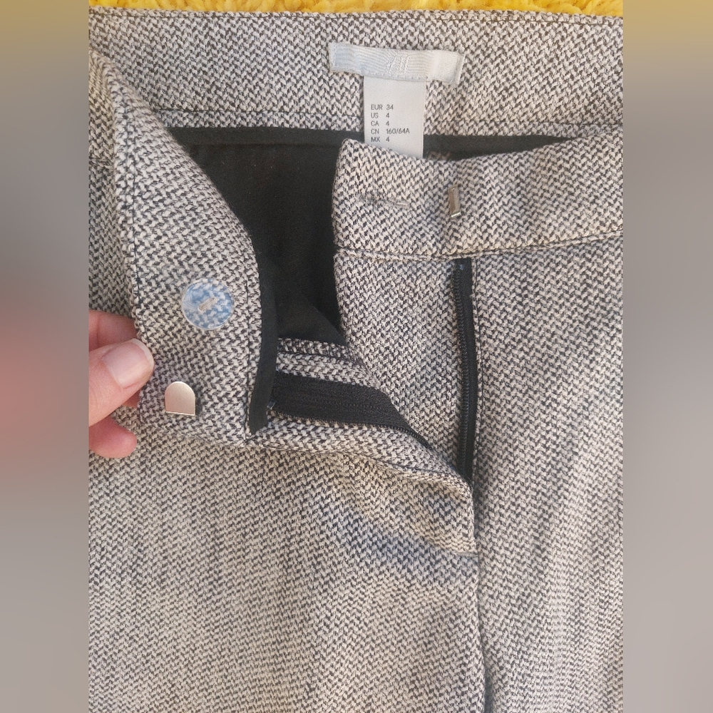 H&M Gray Tweed Trousers